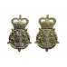 Pair of Leicestershire & Derbyshire Yeomanry Anodised (Staybrite) Collar Badges