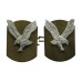 Pair of Army Air Corps Anodised (Staybrite) Collar Badges