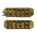 Pair of Royal Gloucestershire Hussars ( R.G.H.) Shoulder Titles