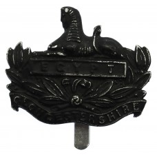 Gloucestershire Regiment Blackened Anodised (Staybrite) Cap Badge