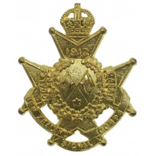 New Zealand Signal Corps Cap Badge - King's Crown