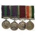 GSM (Clasp - Malaya), CSM (Clasp - Borneo), Army LS&GC and Indian Independence Medal Group of Four - W.O.Cl.2. Amarbahadur Gurung, 2nd Gurkha Rifles
