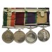 GSM (Clasp - Malaya), CSM (Clasp - Borneo), Army LS&GC and Indian Independence Medal Group of Four - W.O.Cl.2. Amarbahadur Gurung, 2nd Gurkha Rifles