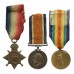 WW1 1914-15 Star Medal Trio - Pte. T. Rees, South Lancashire Regiment