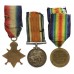 WW1 1914-15 Star Medal Trio - Pte. T. Rees, South Lancashire Regiment