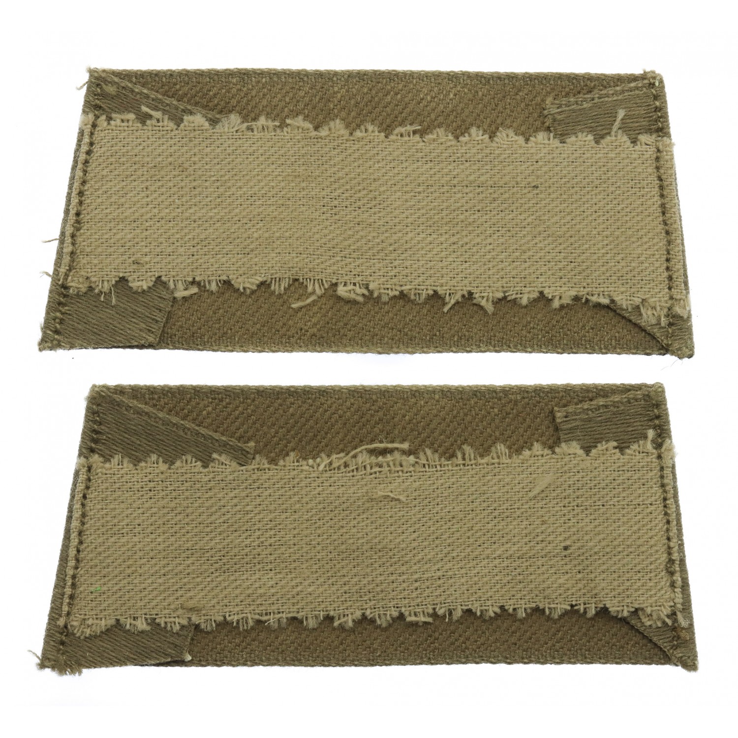 Pair of Royal Field Artillery (R.F.A.) WW1 Cloth Slip On Shoulder Titles