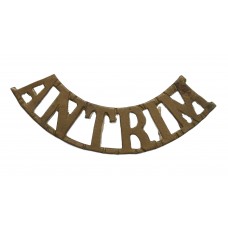 Antrim Royal Garrison Artillery Militia (ANTRIM) Shoulder Title
