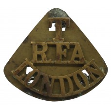 Royal Field Artillery London Territorials (T/R.F.A./LONDON) Shoulder Title