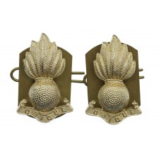 Pair of Royal Artillery Anodised (Staybrite) Collar Badges