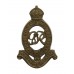 George VI Royal Horse Artillery (R.H.A.) Brass Cap Badge