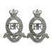 Pair of Royal Horse Artillery (R.H.A.) Anodised (Staybrite) Collar Badges