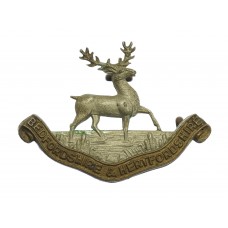 Bedfordshire & Hertfordshire Regiment Collar Badge