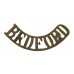 Bedfordshire Regiment (BEDFORD) Shoulder Title