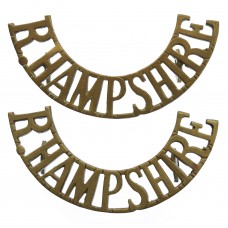 Pair of Royal Hampshire Regiment (R.HAMPSHIRE) Shoulder Titles