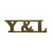 York & Lancaster Regiment (Y&L) Shoulder Title