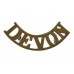 Devonshire Regiment (DEVON) Shoulder Title