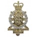 Royal Jersey Militia Royal Engineers Anodised (Staybrite) Cap Badge