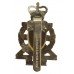 Royal Jersey Militia Royal Engineers Anodised (Staybrite) Cap Badge