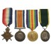 WW1 1914-15 Star, British War Medal, Victory Medal and Territorial Force Efficiency Medal Group of Four - Whlr. Cpl. H. Proud, Royal Field Artillery