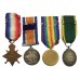 WW1 1914-15 Star, British War Medal, Victory Medal and Territorial Force Efficiency Medal Group of Four - Whlr. Cpl. H. Proud, Royal Field Artillery