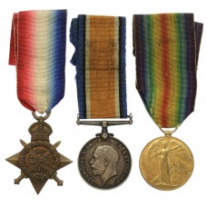 1914 Mons Star Medal Trio - Pte. W.P. Bennett, East Yorkshire Regiment (Ended his service as a POW Guard in Malta)