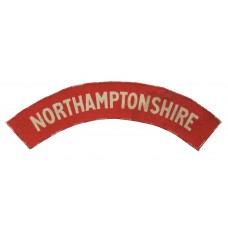 Northamptonshire Regiment (NORTHAMPTONSHIRE) WW2 Printed Shoulder Title
