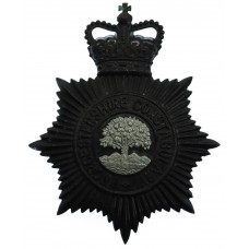 Worcestershire Constabulary Night Helmet Plate - Queen's Crown