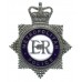 Metropolitan Police Senior Officer's Enamelled Cap Badge - Queen's Crown
