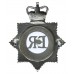 Metropolitan Police Senior Officer's Enamelled Cap Badge - Queen's Crown
