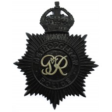 George VI Metropolitan Police Night Helmet Plate 