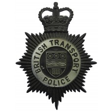 British Transport Police (B.T.P.) Night Helmet Plate - Queen's Cr
