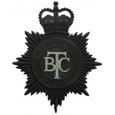 British Transport Commission (B.T.C.) Police Night Helmet Plate - Queen's Crown