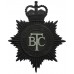 British Transport Commission (B.T.C.) Police Night Helmet Plate - Queen's Crown