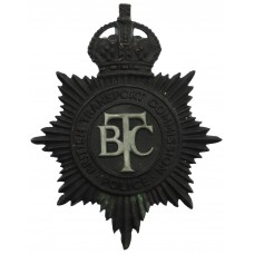 British Transport Commission (B.T.C.) Police Night Helmet Plate -