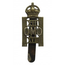 13th/18th Q.M.O. Royal Hussars Cap Badge (circa 1929-1938)