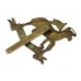The Queen's (Royal West Surrey) Regiment Bi-metal Cap Badge