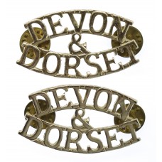 Pair of Devonshire & Dorset Regiment (DEVON/&/DORSET) Ano