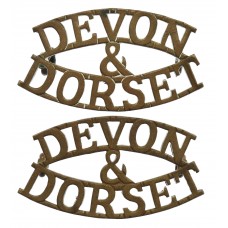 Pair of Devonshire & Dorset Regiment (DEVON/&/DORSET) Sho