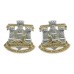 Pair of Devon & Dorset Regiment Anodised (Staybrite) Collar Badges