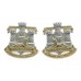 Pair of Devon & Dorset Regiment Anodised (Staybrite) Collar Badges