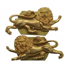 Pair of King's Own (Royal Lancaster) Regiment Collar Badges