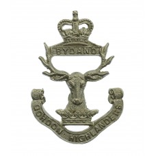 Gordon Highlanders Sporran Badge - Queen's Crown