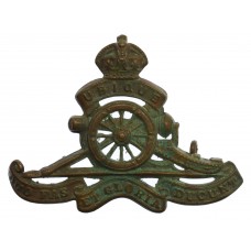 Canadian Field Artillery Cap Badge - King's Crown