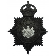 Manchester City Police Black Helmet Plate - King's Crown