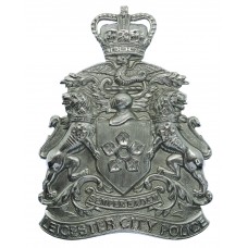 Leicester City Police Helmet Plate - Queen's Crown