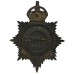 Huntingdon County Police (Huntingdonshire County Constabulary) Night Helmet Plate - King's Crown