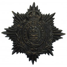 Blackpool Police Night Helmet Plate - King's Crown