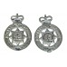 Pair of Ministry of Defence Police Collar Badges - Queen's Crown