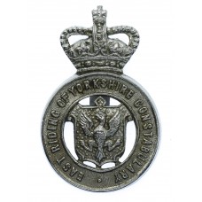 East Riding of Yorkshire Constabulary Cap Badge - Queen's Crown