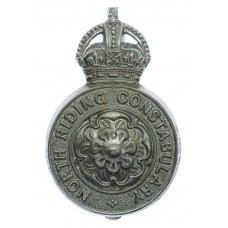 North Riding Constabulary Cap Badge - King's Crown